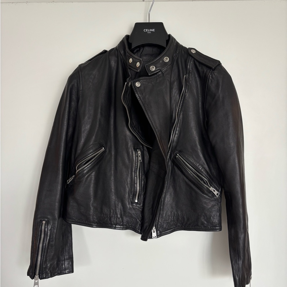 All Saints Black Leather Jacket
